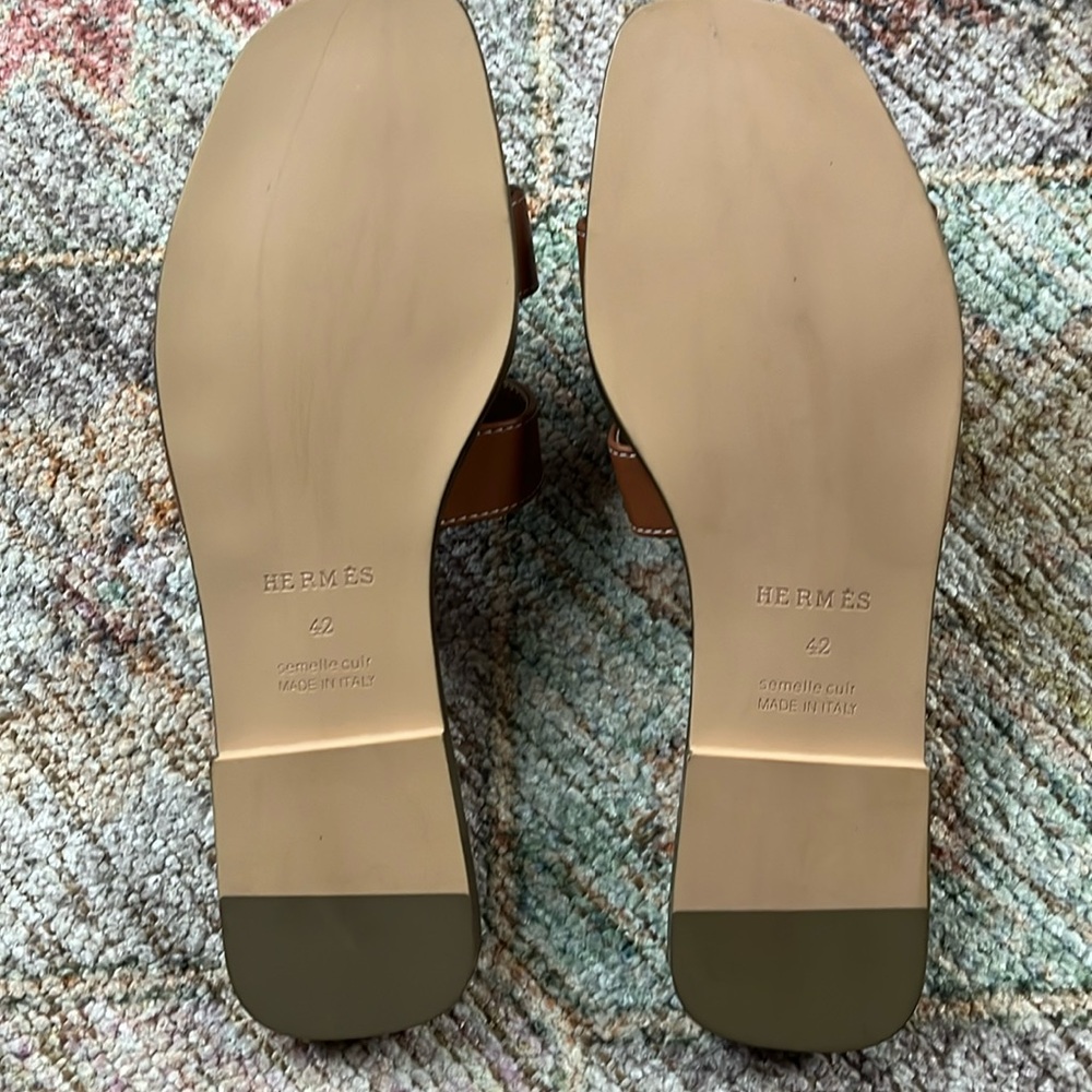 HERMES Oran Slide Sandals size 42 - Picture 9 of 10